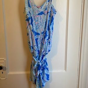 Lilly Pulitzer Deanna Romper Bay Blue